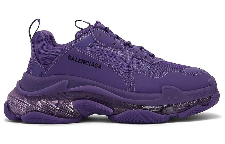 Мужские кроссовки Balenciaga Triple S (фиолетовые) — фото 2