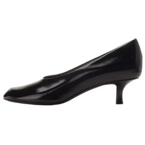 Burberry Baby Leather High Heels 4.5cm Women's Black