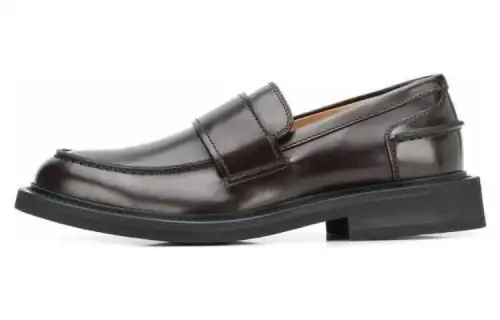 Bottega Veneta Brushed Calf Skin Classic Loafer Espresso
