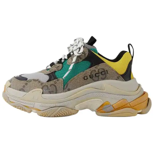 Balenciaga Gucci X Balenciaga Women's Triple S 'The Hacker Project Beige Yellow' Women's
