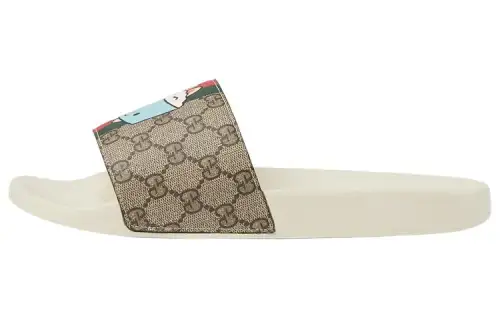 Gucci Animal Web Slides 'Beige'
