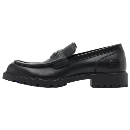Burberry Rogue Calfskin Casual Shoes Men's Black