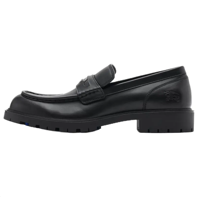 Burberry Rogue Calfskin Casual Shoes Men's Black