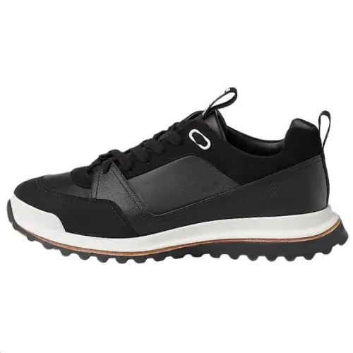 HERMES Leader Low top Casual Shoes Men's Black