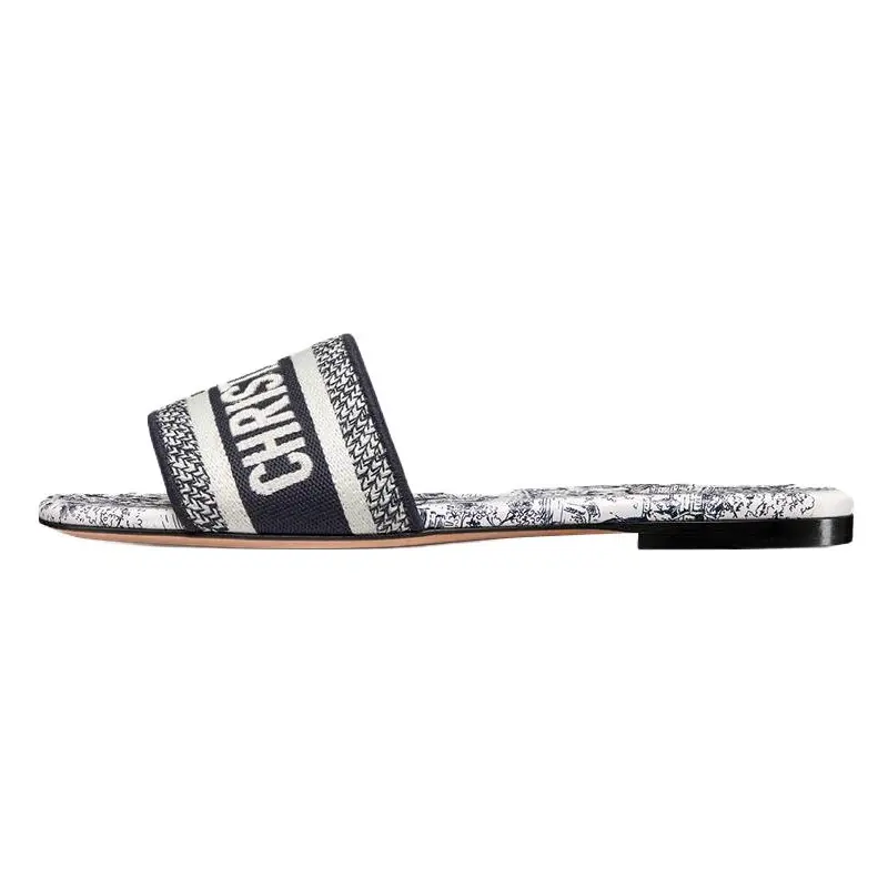 DIOR Dway Slide Slippers Women's Dark Blue