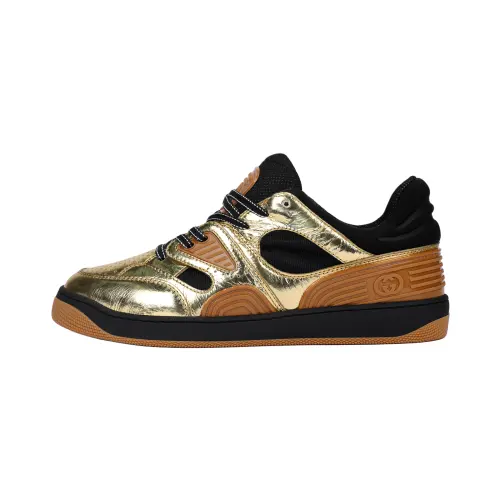 GUCCI Basket Low Gold Black