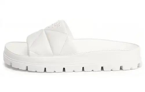 PRADA Slide Slippers Women's White