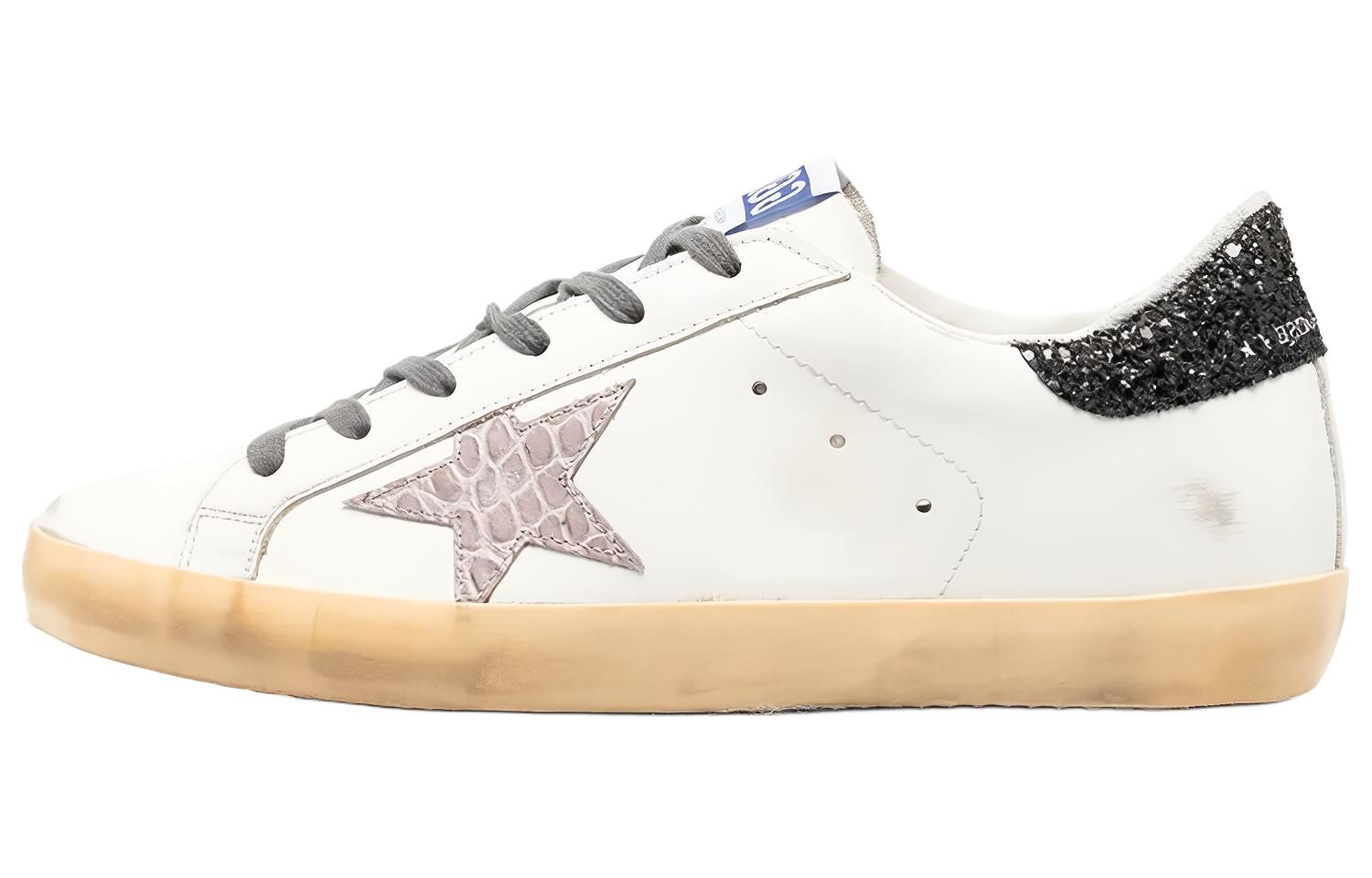 Женские кеды Golden Goose Super-Star (бело-черные)