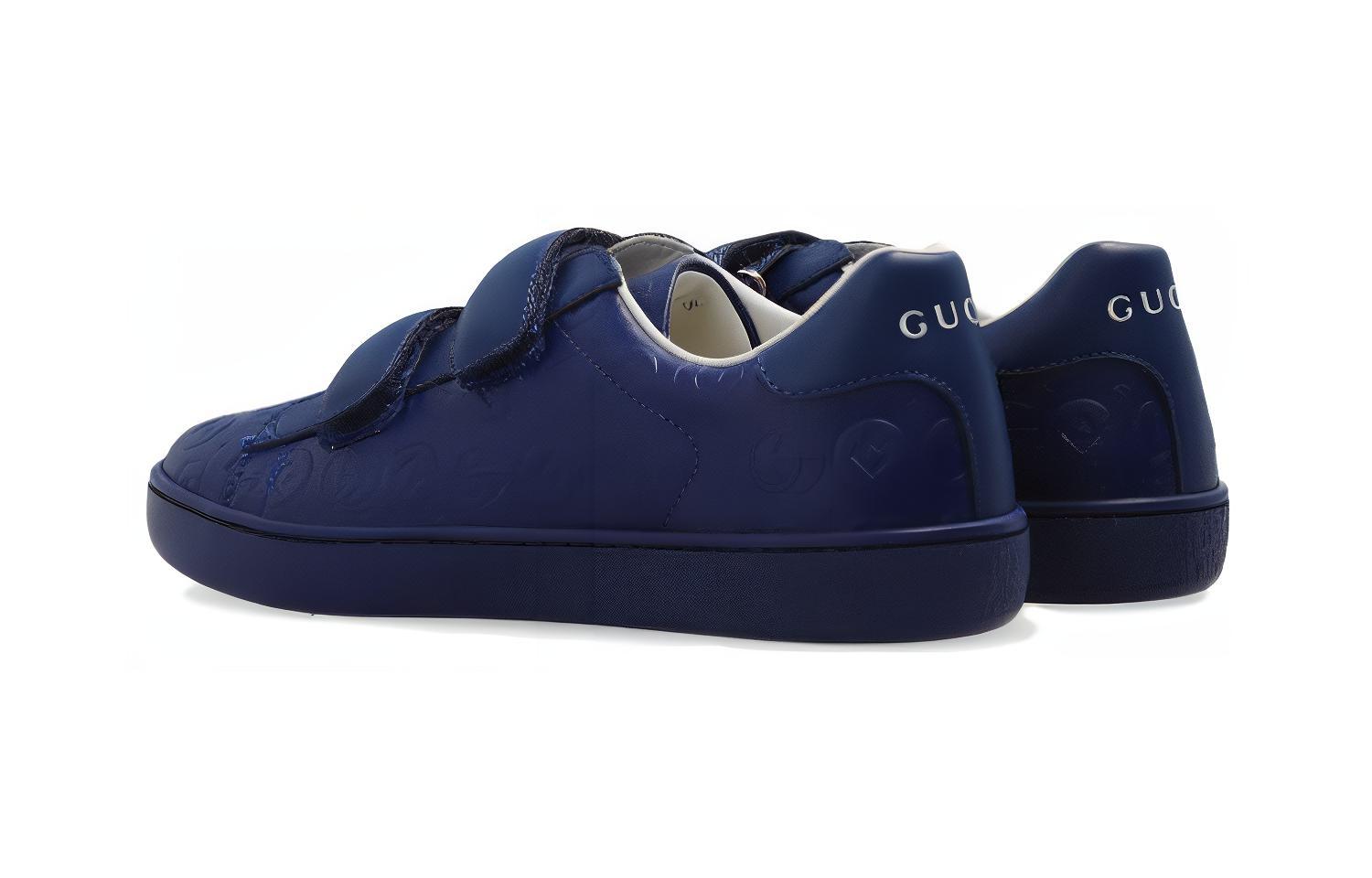 Детские кеды Gucci Ace (синие) — фото 3