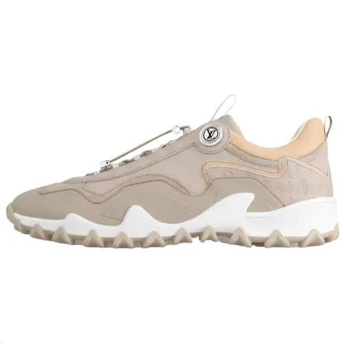 LOUIS VUITTON RUSH Cow Leather Low top Casual Shoes Women's Linen