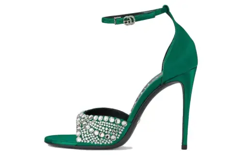 GUCCI 100mm Crystal-embellished Sandals