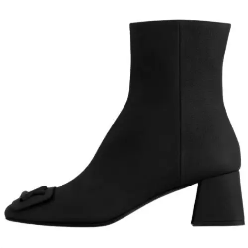 LOUIS VUITTON Shake Calfskin Ankle Boots 5.5 Cm Women's Black
