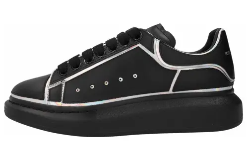 Alexander McQueen Oversized Sneakers Black White Outline