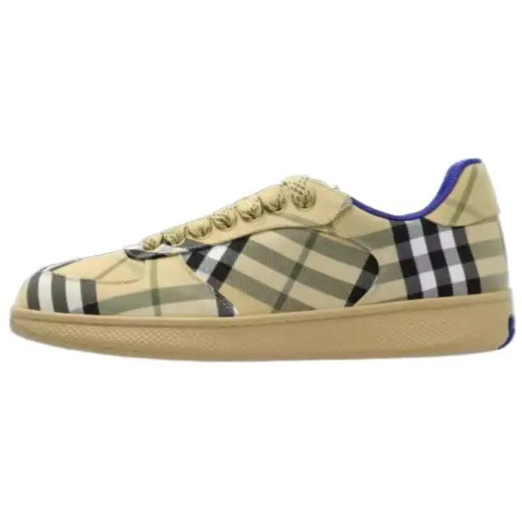 Burberry Low top Skateboard Shoes Men's Brown