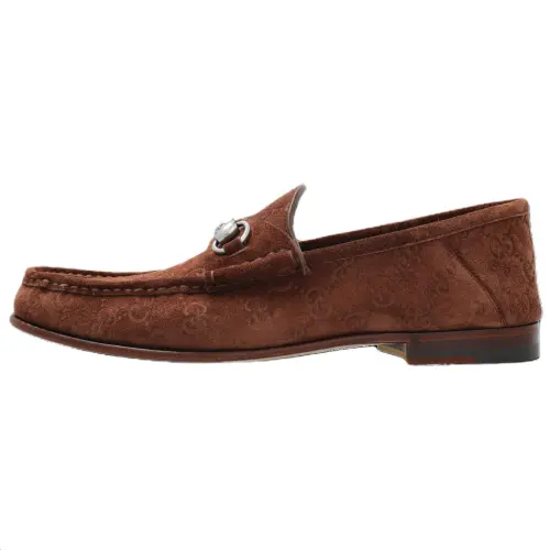 Gucci Horsebit 1953 Loafer 'GG Suede - Dark Brown'