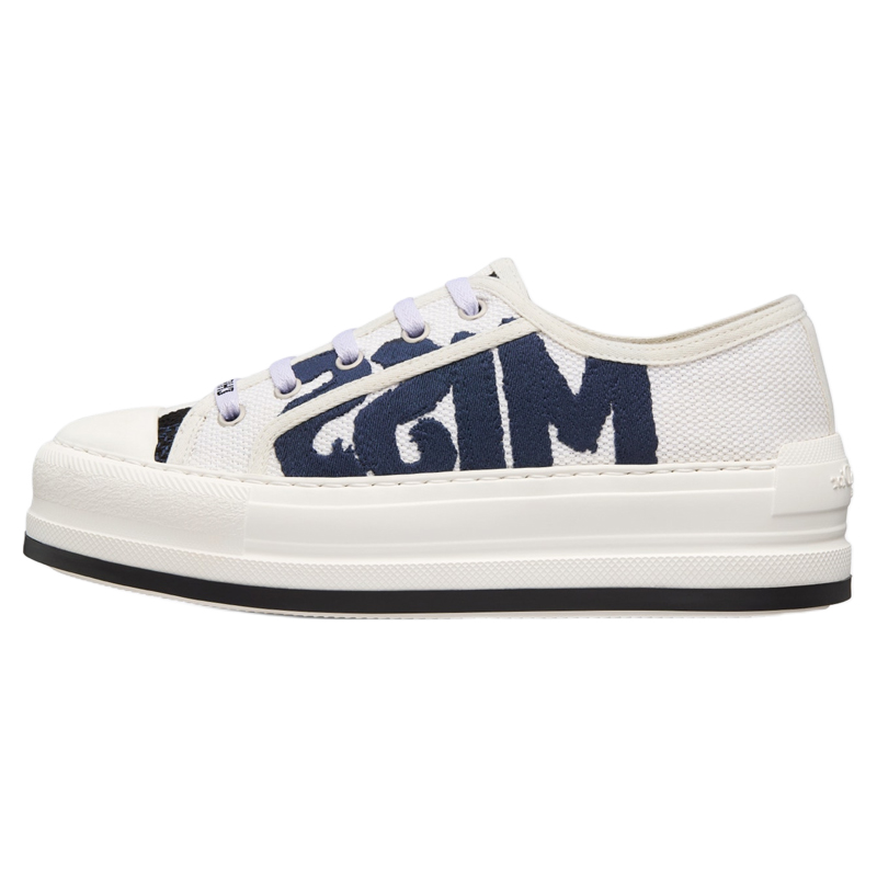 DIOR Walk'n'Dior Platform Shoes Low top Skateboard Shoes 3.5cm Women's White