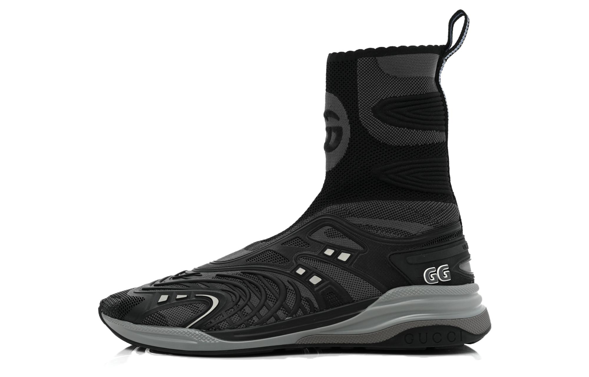 GUCCI Ultrapace R High top Casual Shoes Women's Black