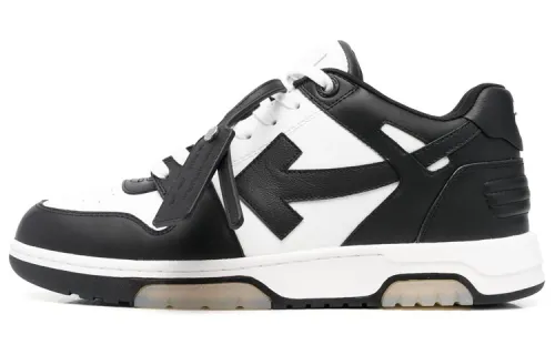 OFF WHITE Out Of Office Low Top Sneaker 'Black White' Women's