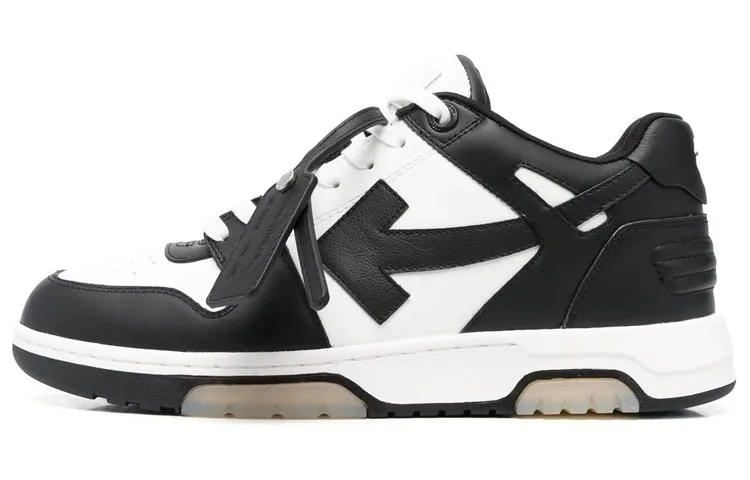 OFF WHITE Out Of Office Low Top Sneaker 'Black White' Women's