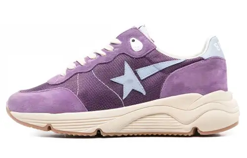 Golden Goose Running Sole Mauve Purple Sky Blue Cream Women's