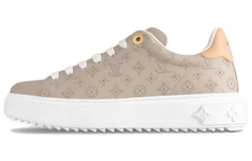 LOUIS VUITTON Time Out Low top Skateboard Shoes Women's Gray