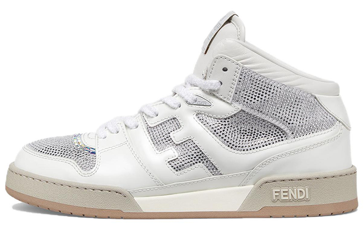 Мужские кеды Fendi Match (белые)