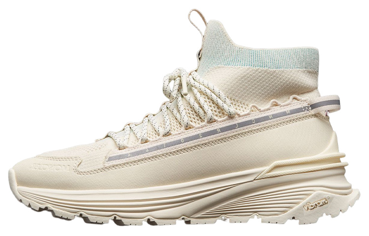 Женские кроссовки Moncler High-Top (бежевые)