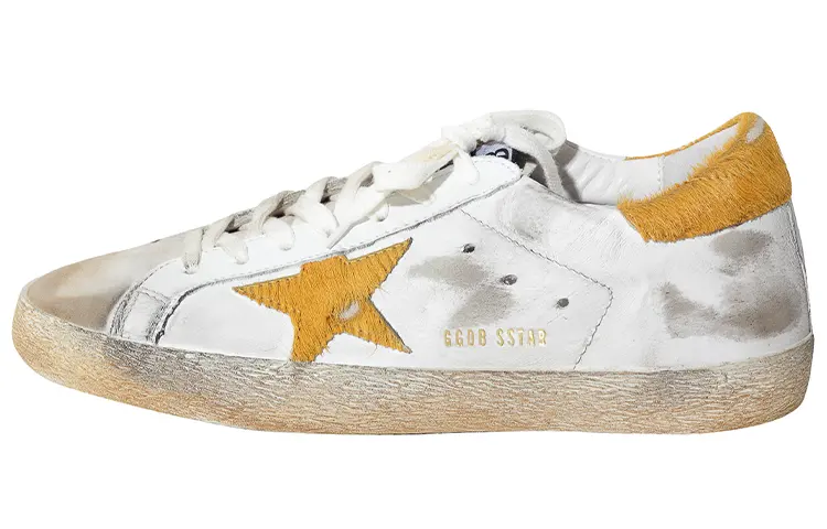Golden Goose Super Star Low top Stylish Skateboarding Shoes Women's White