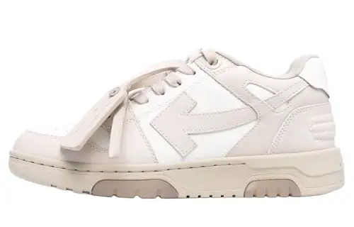 OFF WHITE Out Of Office Low Top Sneakers 'White Beige' Women's