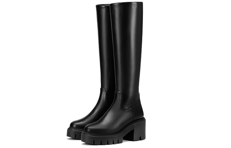 Stuart Weitzman/SW Soho Knee High Boot Cow Leather Knee high Boots Women's Black