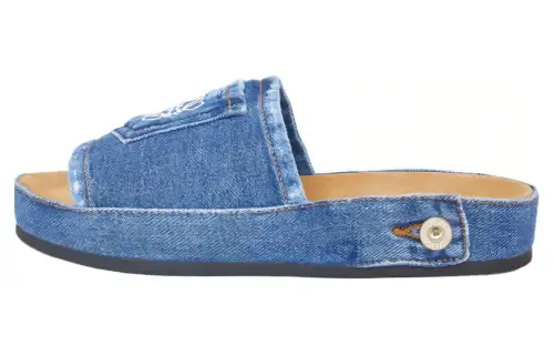 LOEWE Deconstructed Slide Slippers Men's Blue