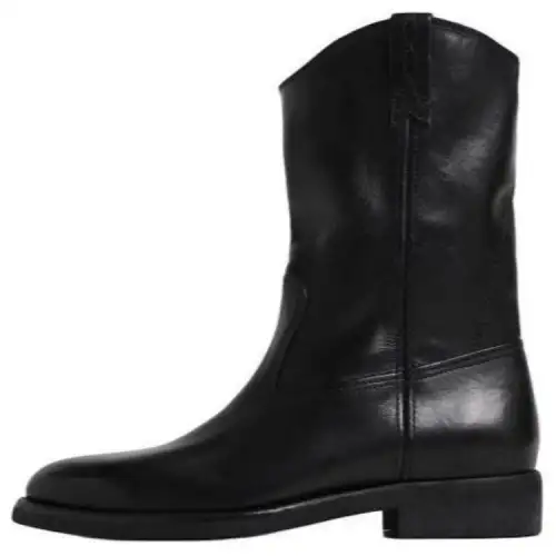 Golden Goose Minimalist Fashion Ankle Boots Men's Black