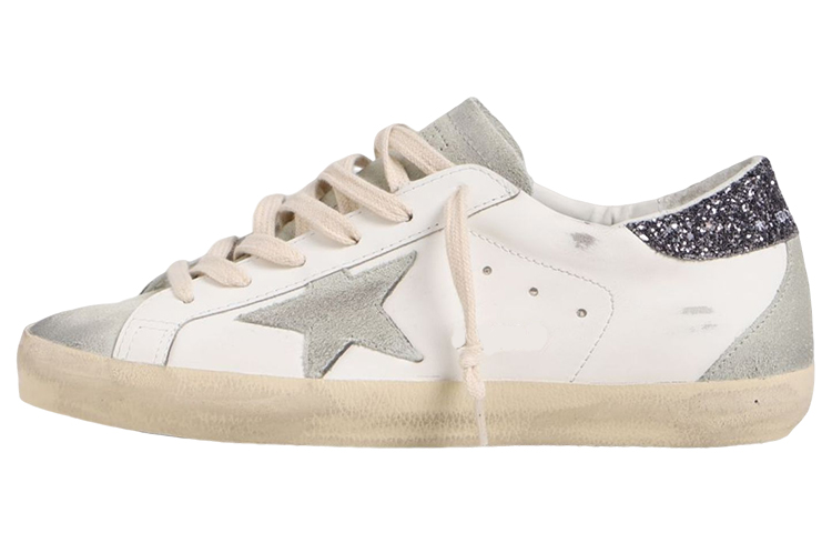 Женские кеды Golden Goose (бело-серые)
