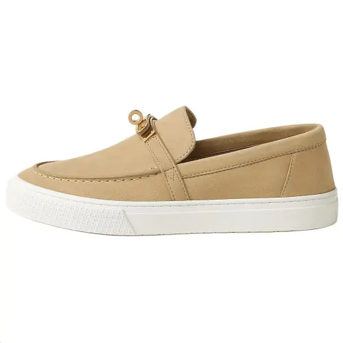 HERMES Game Loafers 2.9cm Women's Beige Yellow