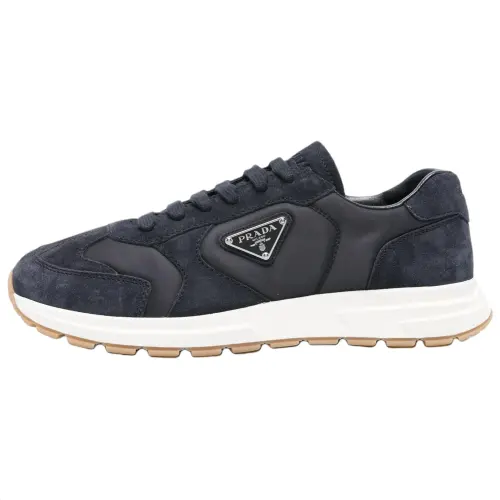 PRADA Prax Re Nylon Suede Low top Casual Shoes Men's Blue