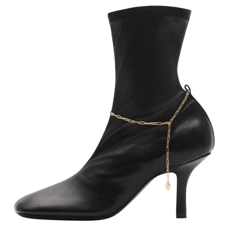 Burberry Slinky Legging Ankle Boots 7.5cm Women's Black