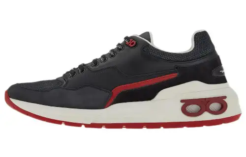 FERRAGAMO Gancini-plaque Low-top Sneakers