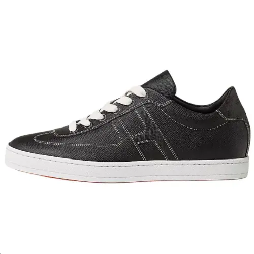 HERMES Boomerang Low top Skateboard Shoes Men's Black