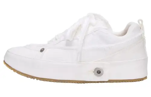 LOEWE Stylish Skateboarding Shoes Women's Cotton White