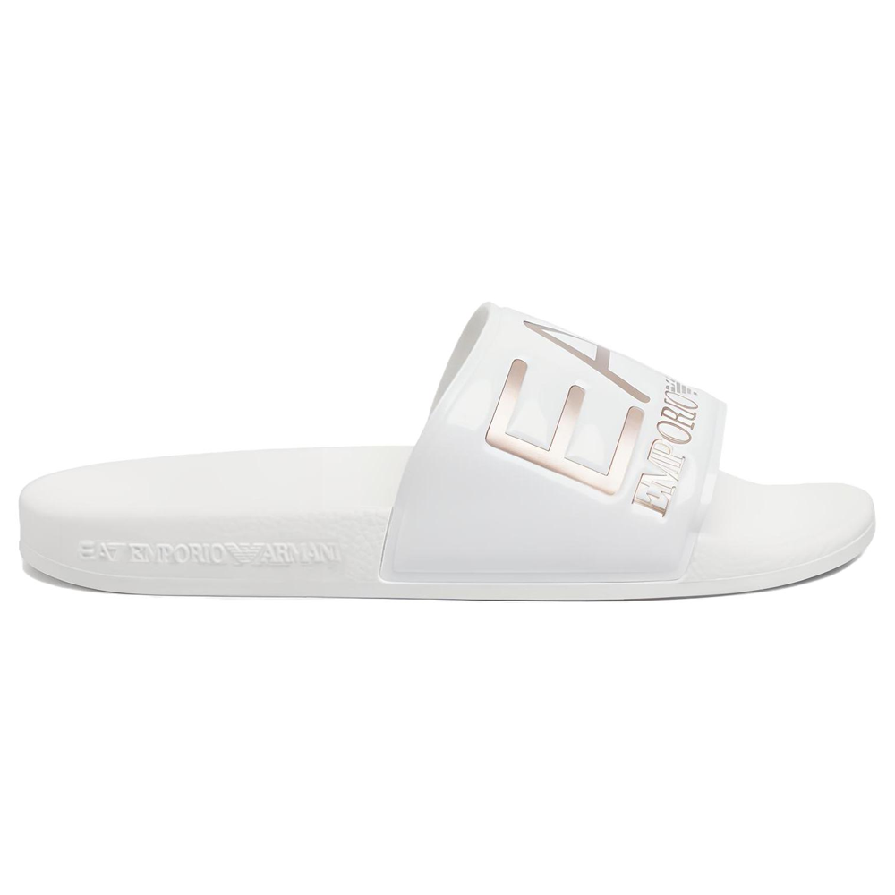EMPORIO ARMANI EA7 Quiet Slide Slippers Unisex White