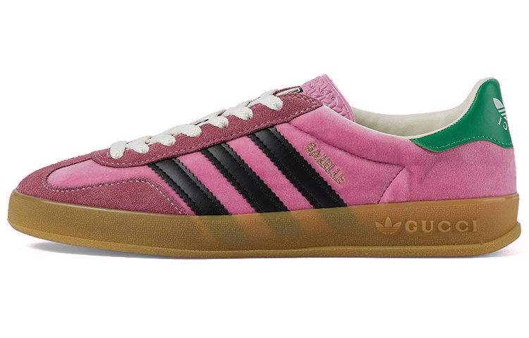Женские кеды Gucci Gazelle (розовые)