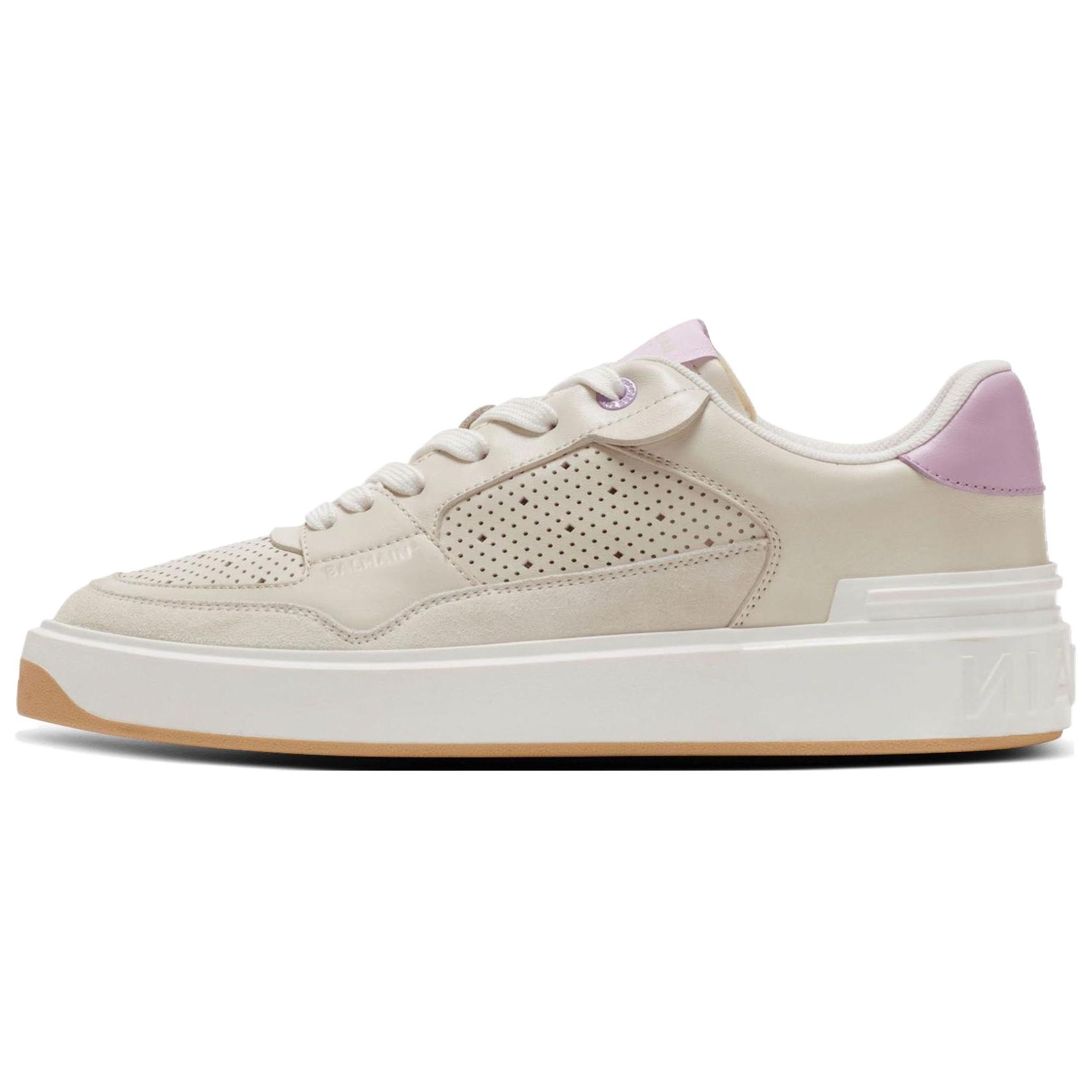 Женские кеды BALMAIN B-Court (бежевые)