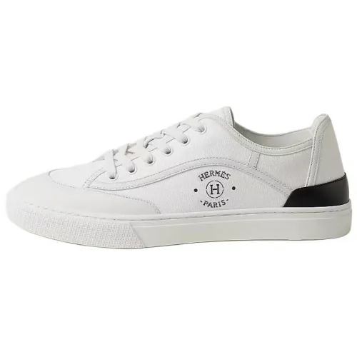 HERMES Get Low top Skateboard Shoes Men's White