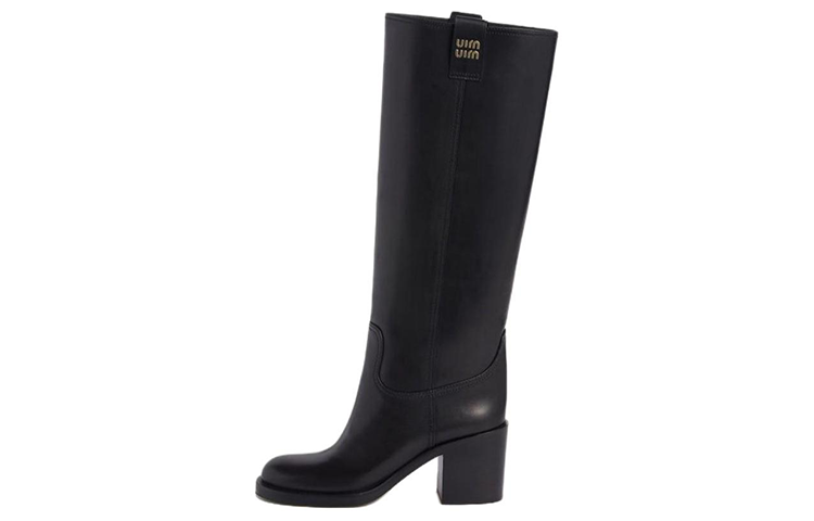 Женские сапоги MIU MIU (черный)