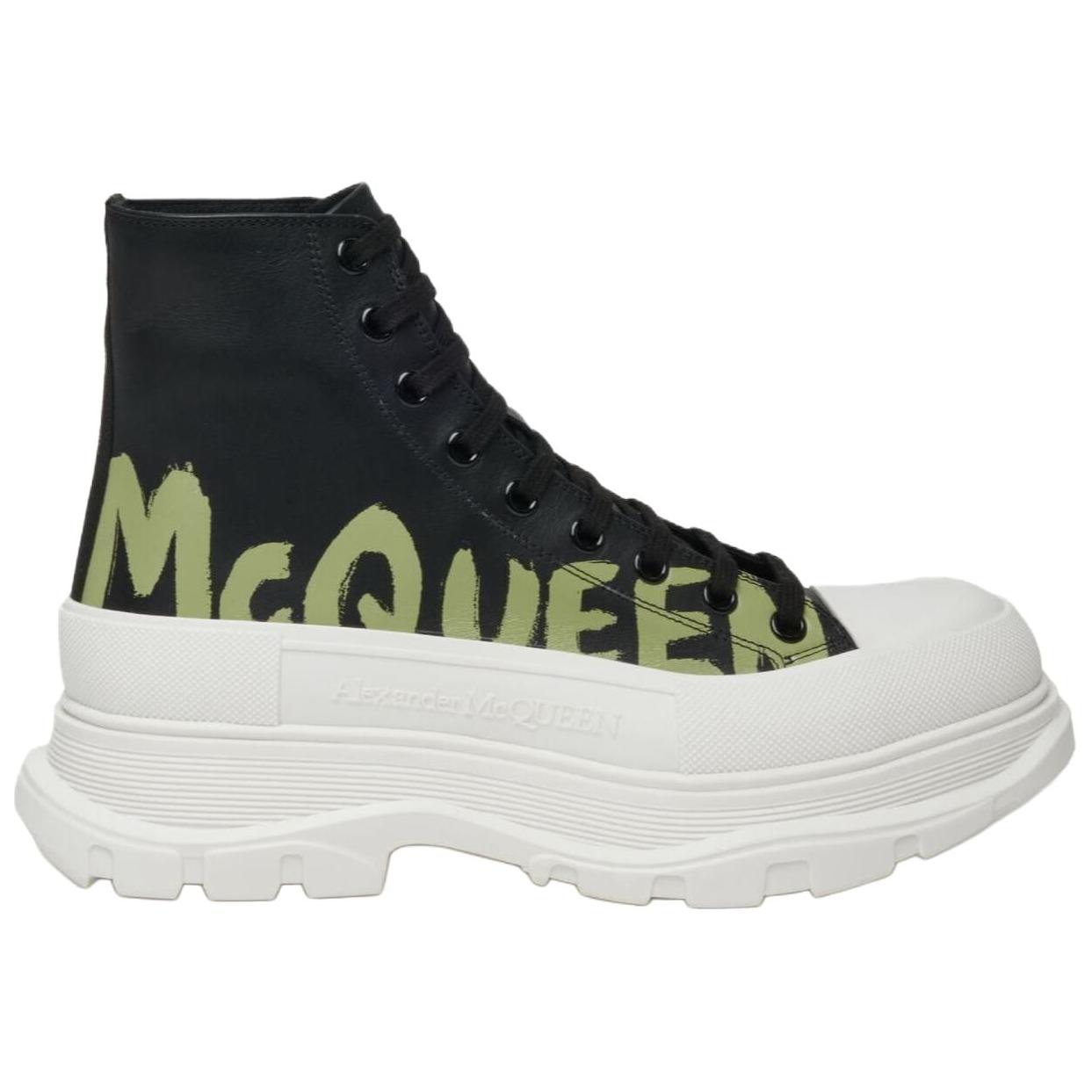 Ботинки Alexander McQueen Tread Slick 4.5cm (черный) — фото 2