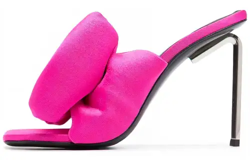 OFF WHITE Fuchsia Fabric Allen Muller Shoes Purple Women's