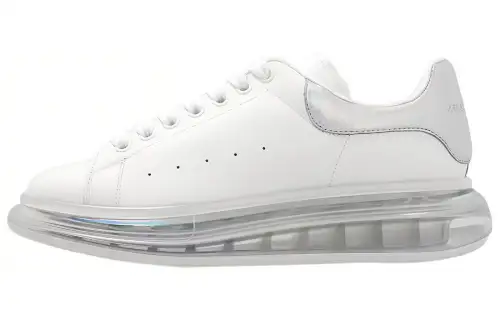 Alexander McQueen Oversized Clear Sole White Pearl