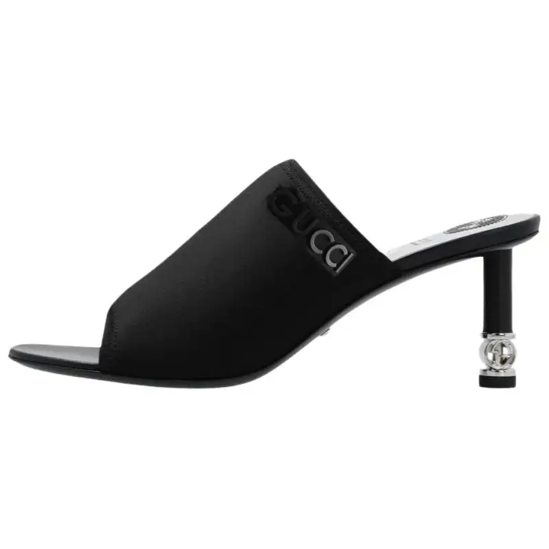 GUCCI Slide Slippers Women's Black