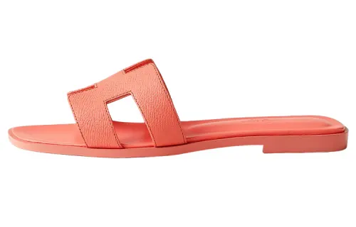 HERMES Oran Sandal Orange Joey Epsom Calfskin