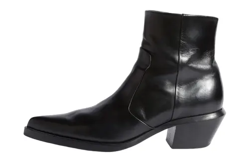 OFF-WHITE Runway Texan Low Block Heel Boots